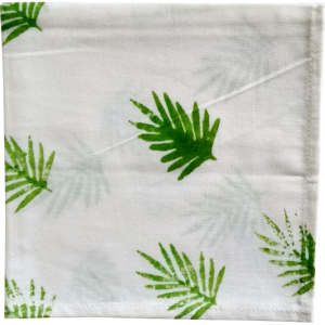 Palm Leaf Block Printed Napkin (set of 6)