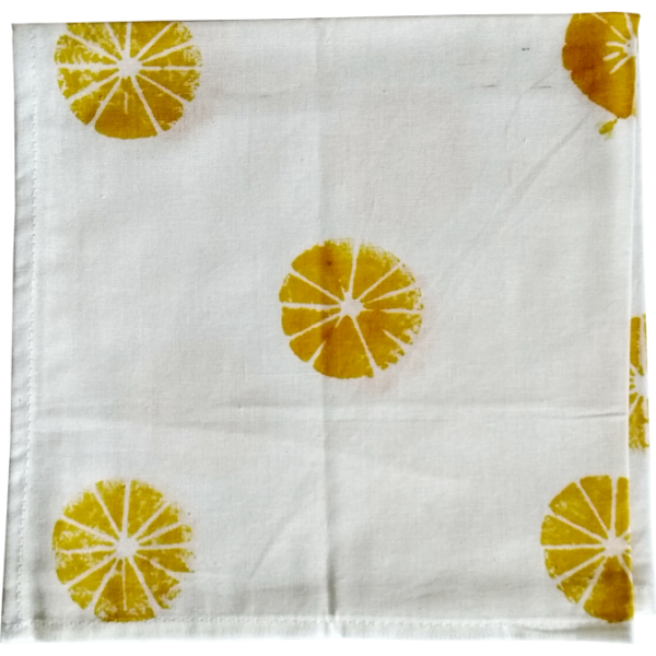 Lemon Block Printed Napkin(Set of 6)