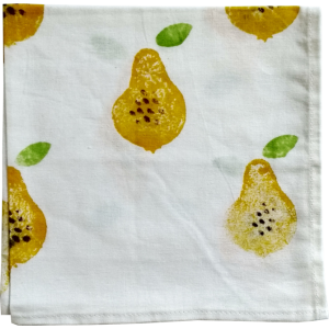Pear Block Printed Napkin(Set of 6)