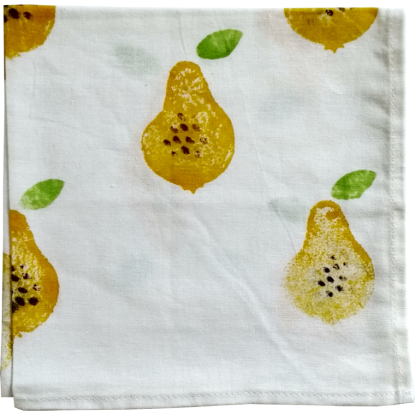 Pear Block Printed Napkin(Set of 6)